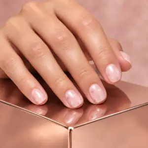 Baby Pink Floral Confetti Press-On Nails