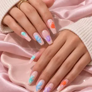 Blush Stethoscope Press-On Nails