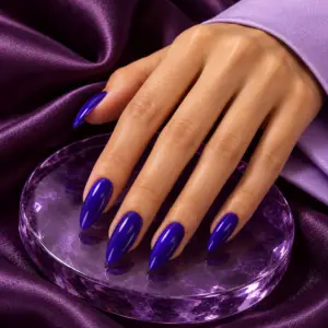 Glossy Royal Violet Press-On Nails