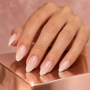 Milky Blush Pink French Tip Press-On Nails
