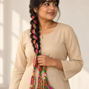 Multicolour Traditional Braided Tassel Paranda