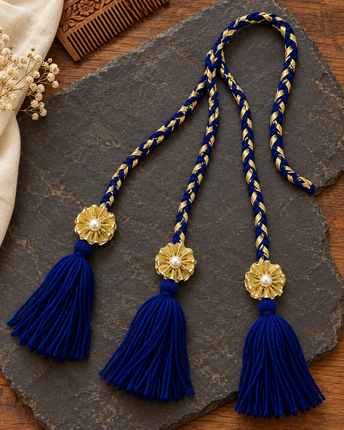 Royal Navy Gold Paranda on Chignon-1