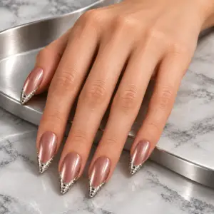 Rose Aurum Press-On Nails