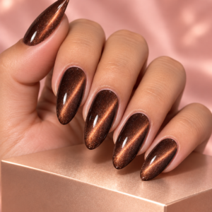 Copper Eclipse Press-On Nails